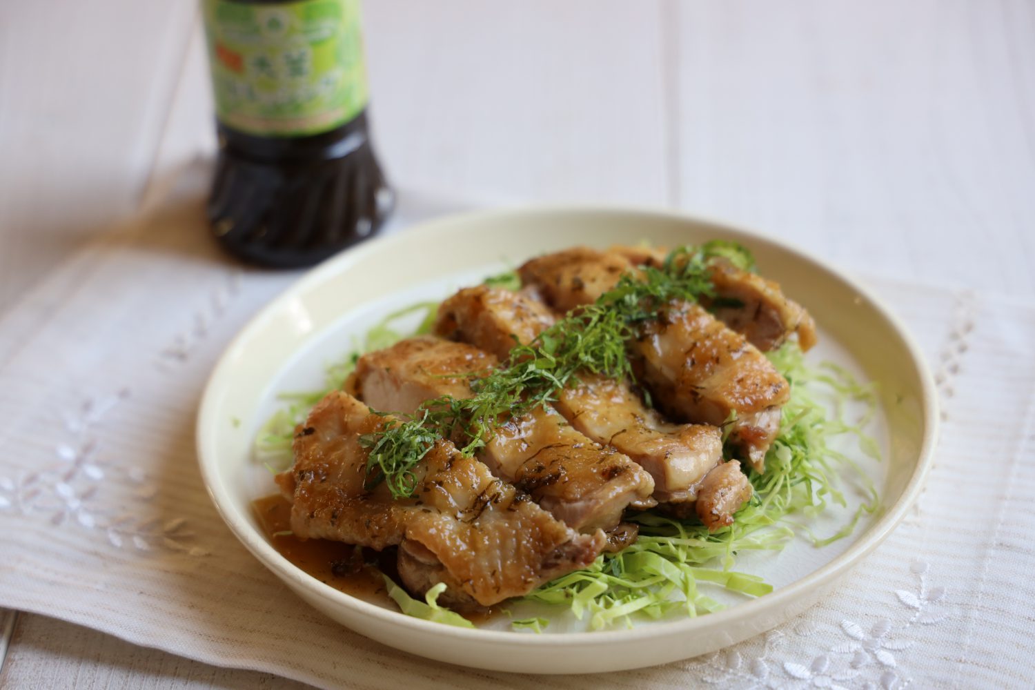 鶏肉の大葉しょうが焼き